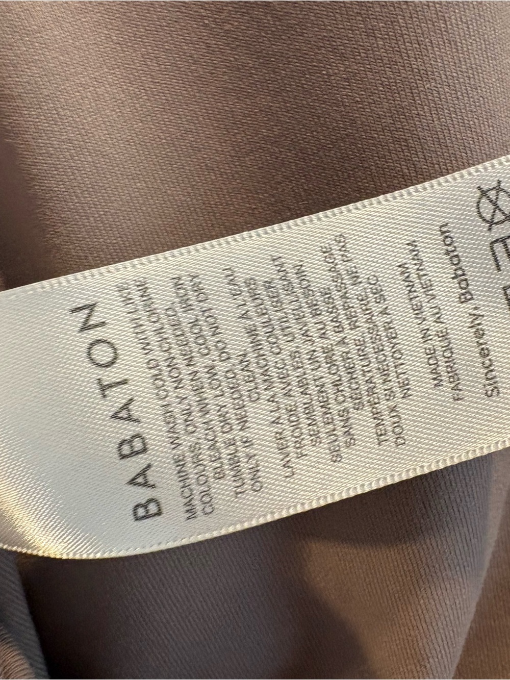 Aritzia Babaton Long Sleeve Crew Neck Bodysuit in Mauve Brown Size Large - Picture 8 of 9